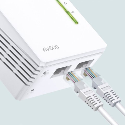 Homeplug Wifi Tp-link Tl-wpa4221kit 300mb Av600 Con 2 Puertos Ethernet Kit Compuesto De Un Tl-wpa4220 Y Un Tl-pa4010