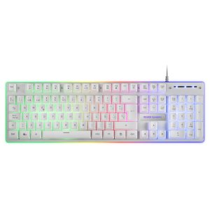 Teclado Mouse Y Alfombrilla Mars Gaming Mcpx White Telcado Hibrido H-mech Mouse Ultra Ligero 10k Y Alfombrilla Xxl 2