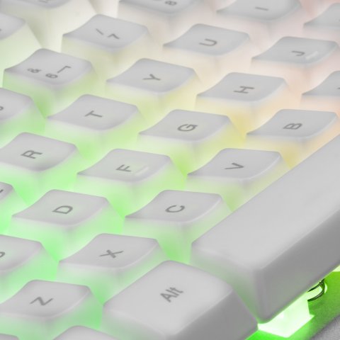 Teclado Mouse Y Alfombrilla Mars Gaming Mcpx White Telcado Hibrido H-mech Mouse Ultra Ligero 10k Y Alfombrilla Xxl