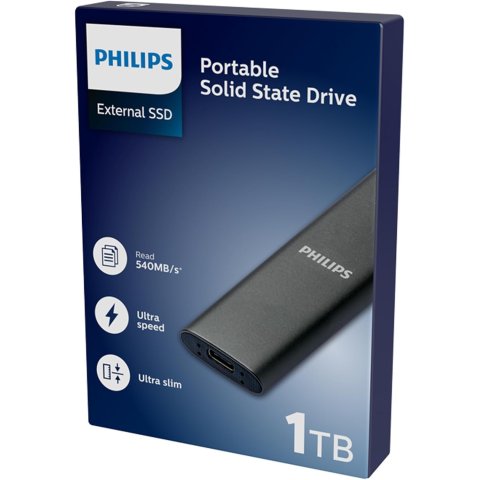 Disco M.2 Externo Philips 1tb Usb-c/usb3.0...