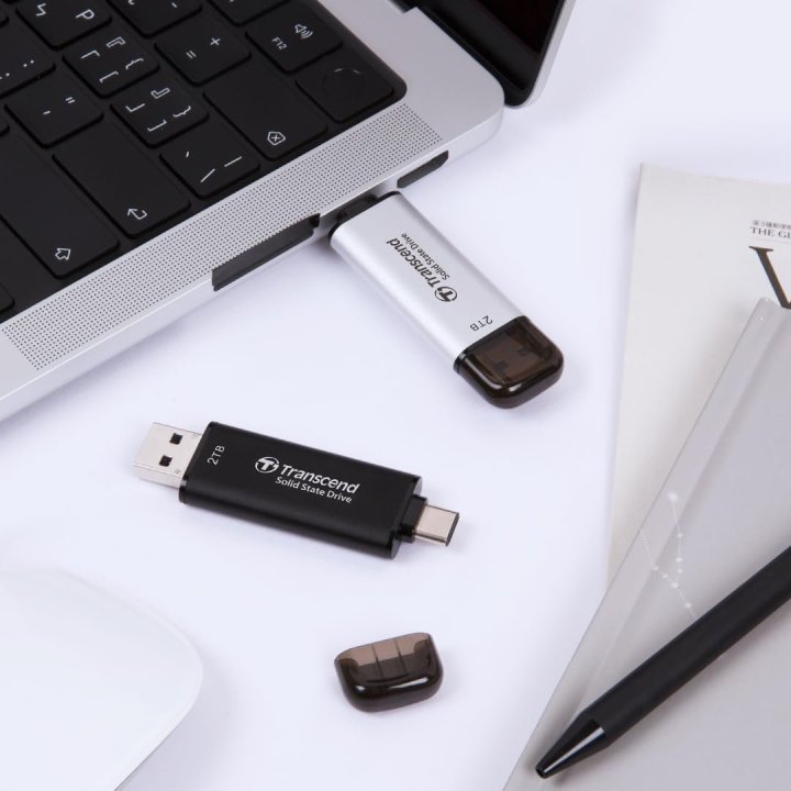 Memoria Usb-c/usb-a 512gb Transcend Ssd Usb...