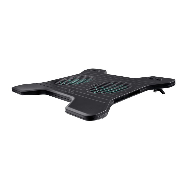 Base De Refrigeracion Para Portatil Trust Xstream Breeze Hasta 16" 2 Ventiladores Color Negro