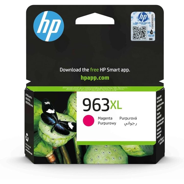 Cartucho Hp Nº 963xl Magenta Para Officejet Pro Aio 9010,9012,9014,9015,9016,9019,9020,9022,9025