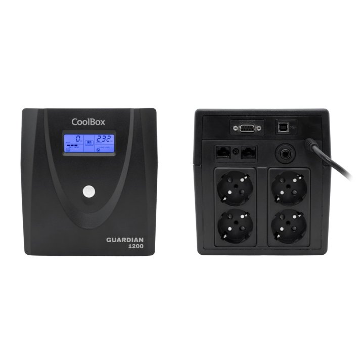 Sai Coolbox Guardian 3 1200va Con Lcd 720w 4xschuko Color Negro 