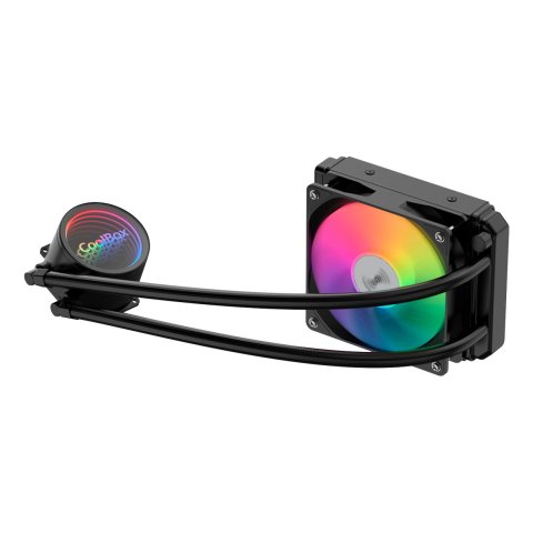 Sistema De Refrigeracion Liquida Coolbox Infinite Liquid120 Argb Intel Y Amd Tdp 180w Bomba 2600rpm 120mm Negro