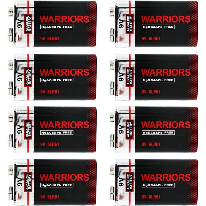 Pilas 6lr61 Warriors Alcalina Pack De 8 Pilas
