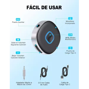 Receptor Bluetooth De Musica Mohard J33 Bt5,3 Conector... 2