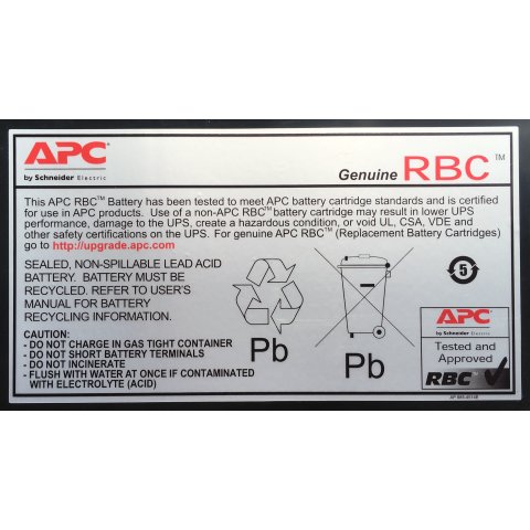 Batería De Repuesto Apc Para Back Ups Bk350ei Y Bk500ei