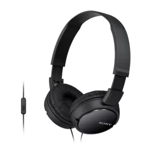 Headset Sony Mdr-zx110ap Diadema Plegable Color Negro Conector Jack 3.5mm Sensibilidad 98db