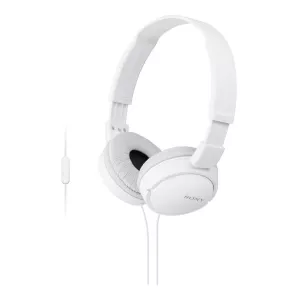 Headset Sony Mdr-zx110ap Diadema Plegable Color Blanco Conector Jack 3.5mm Sensibilidad 98db