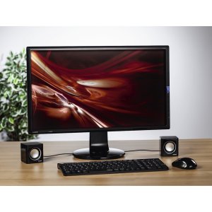 Altavoces 2.0 Hama Sonic Mobil 185 Jack 3.5mm Alimentado Por Usb Control De Volumen Color Negro 2