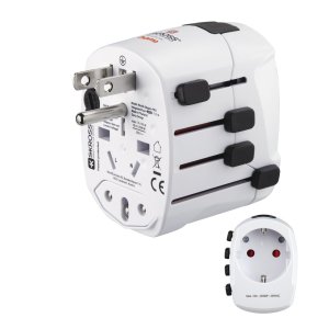 Adaptador De Viaje Hama De 3 Clavijas Hasta 150 Paises 2