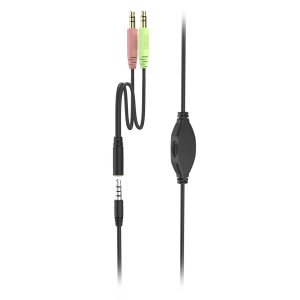 Headset Hama Hs-p100 V2 Jack 3.5 Estero Cable 2m Color Negro  2