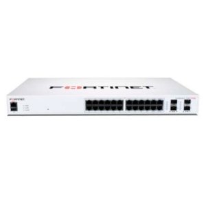 Fortinet Fortiswitch 124f-poe Layer 2 Fortigate Switch Controler Compatible Poe+ 24x1g Rj45, 4x 10g 1g Sfp+ sfp Port And 1x R