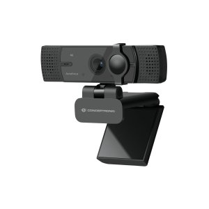 Webcam 4k Conceptronic Amdis 8.3mp Usb 2.26 Mm Gran Angular 120º Autofocus Microfono Dual Adaptador Usb-c
