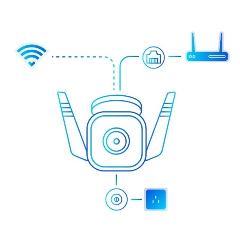 Camara Exterior Ip Wifi Tp-link Tapo T65 Ip66 Ultra Definicion 3mp Vision Nocturna 30m Deteccion De Movimiento Alarma 2way Au