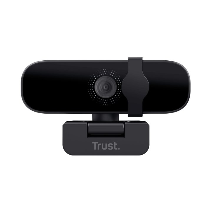 Webcam Con Microfono Trust Tanor Full Hd 1080p Negra  Para Videolla Nitidas Con 85% Mat. Recicl25548