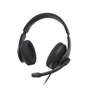 Headset Hama Hs-usb300 V2 Usb Estero Cable 2m Color Negro 