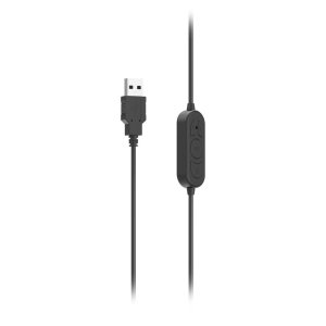 Headset Hama Hs-usb300 V2 Usb Estero Cable 2m Color Negro  2