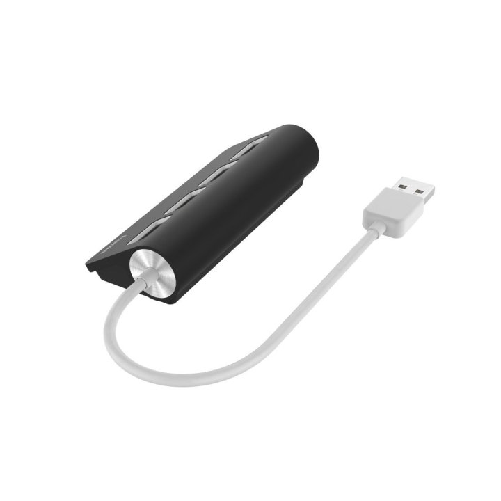 Hub Usb 2.0 Hama Con 4 Puertos Usb 2.0 480mbits Color Negro