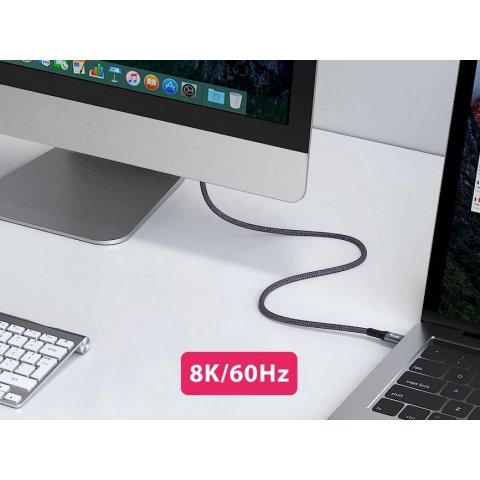 Cable Usb-a Macho Usb-c Macho Usb 4 Gen2x2 2m Transferencia 40g 240w 4k Color Negro