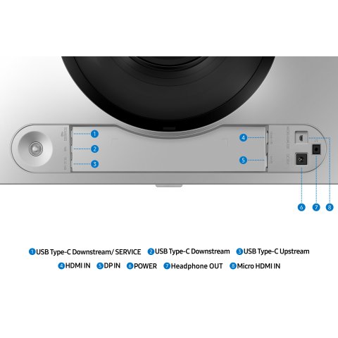 Monitor 49" Curvo Usb-c Dp Hdmi Samsung Ls49dg910suxen Dqhd 5120x1440 1800r 0.03ms 240hz 2x5w Vesa 100x100