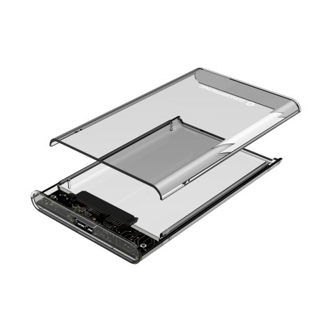 Caja Externa 2.5" Usb 3.0 Conceptronic Usb 3.0 Sata Transparente Sin Tornillos Dante03t