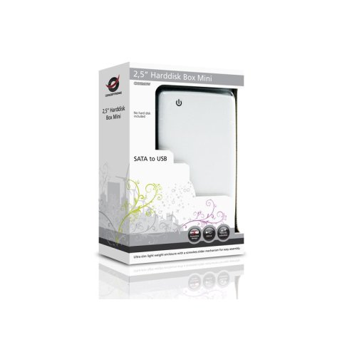Caja Externa 2.5" Usb 2.0 Conceptronic Usb 2.0 Sata Color Blanco C20-251
