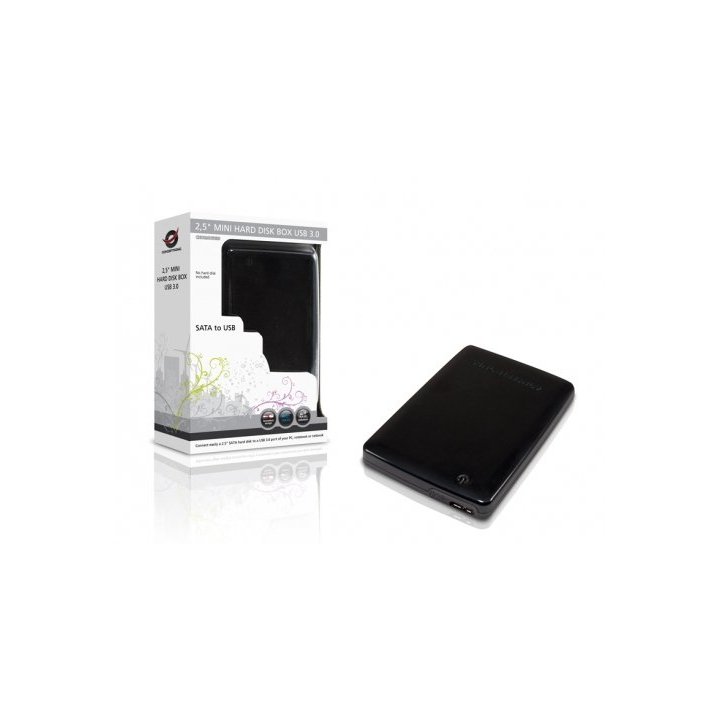 Caja Externa 2.5" Usb 3.0 Conceptronic Usb 3.0 Sata Negra Slim C20-152