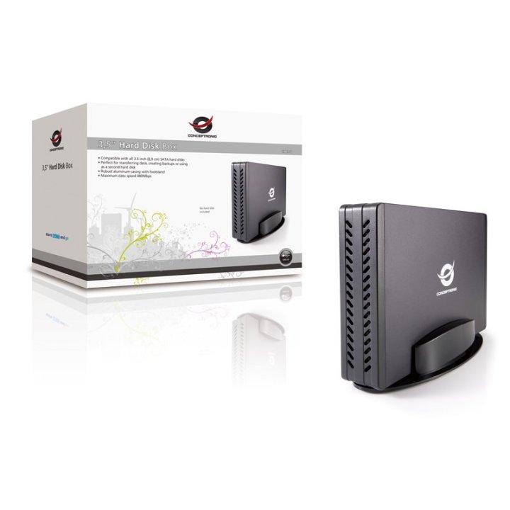 Caja Externa 3.5" Usb 2.0 Conceptronic Hd 3 1 2 Usb Sata