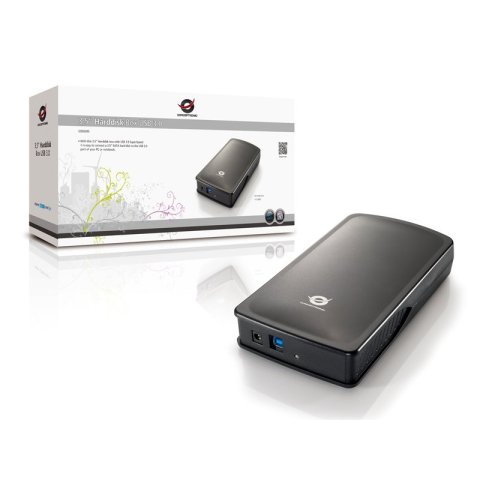 Caja Externa 3.5" Usb 3.0 Conceptronic Sata Hd 3.5 Usb 3.0 Color Negro Sin Tornillos C20-300