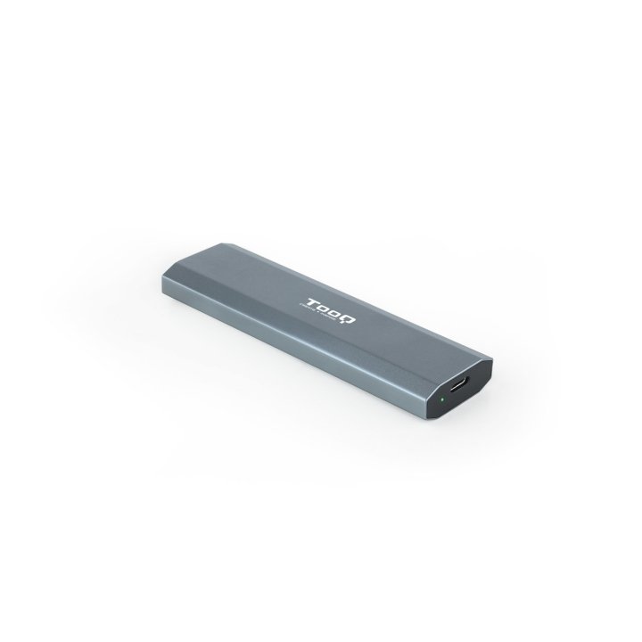 Caja Externa M.2 Usb-c Tooq Tqe-2223g Para M.2 Ngff nvme Usb 3.1 Gen2 Gris