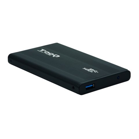 Caja Externa 2.5" Usb 3.0 Tooq Tqe-2524b Para Hd De Hasta 9,5 Sata Usb 3.0 3.1 Gen1 Negra