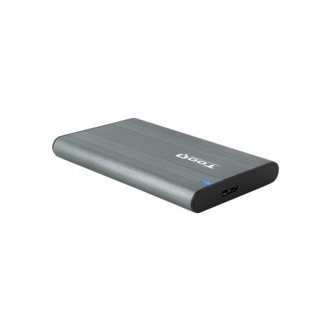 Caja Externa 2.5" Usb 3.0 Tooq Tqe-2503g Gris Para Hd ssd De Hasta 9.5mm Sata Usb 3.0 3.1 Sin Tornillos