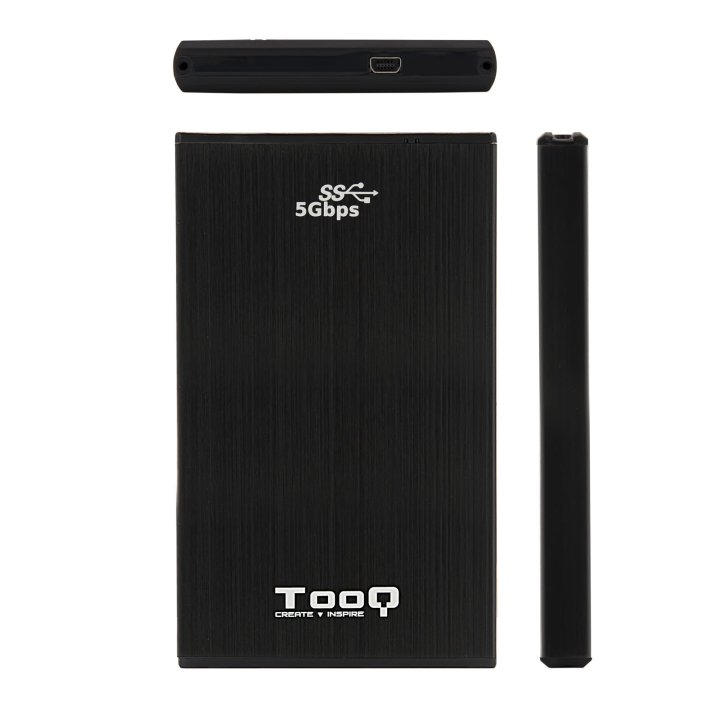 Caja Externa 2.5" Usb 3.0 Tooq Tqe-2522b Para 2,5" 9,5 Sata Usb 3.0 Negra