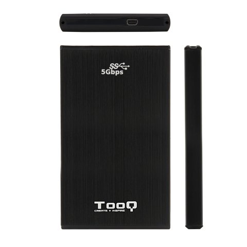 Caja Externa 2.5" Usb 3.0 Tooq Tqe-2522b Para 2,5" 9,5 Sata Usb 3.0 Negra