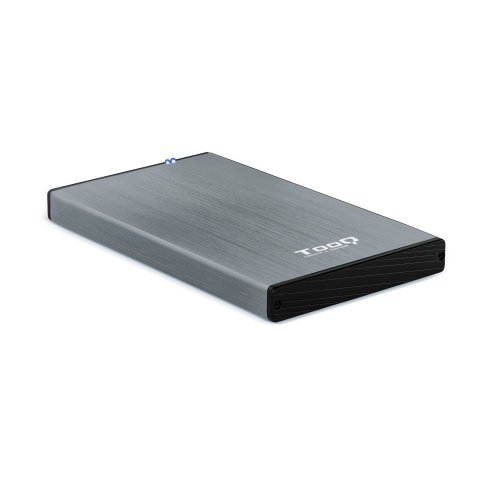 Caja Externa 2.5" Usb 3.0 Tooq Tqe-2527g Para Hd Hasta 9,5mm Sata Usb 3.0 3.1 Gen1 Gris