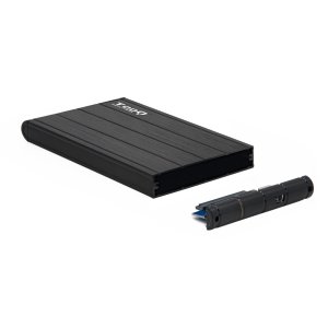 Caja Externa 2.5" Usb 3.0 Tooq Tqe-2530b Para Hd Hasta 9,5 Sata Usb 3.0 Negra 2