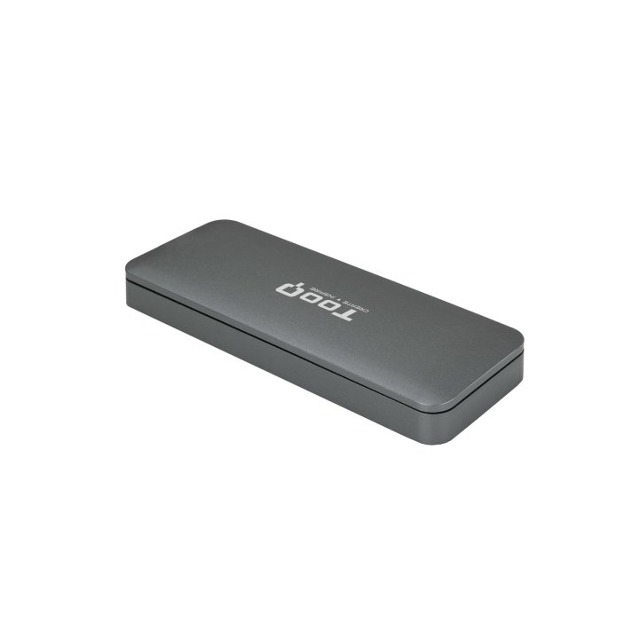 Caja Externa M.2 Usb-c Tooq Tqe-2281g Para M.2 Ngff Usb 3.1 Gen1 Gris