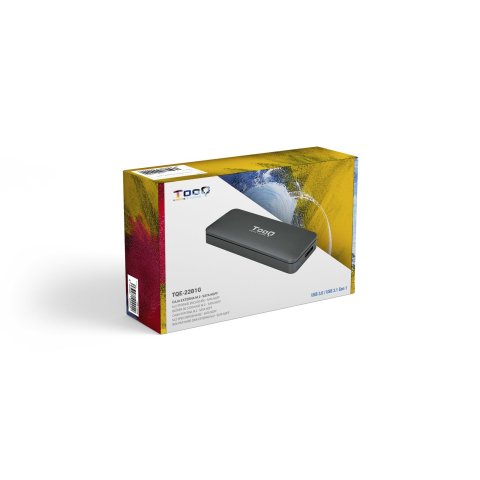 Caja Externa M.2 Usb-c Tooq Tqe-2281g Para M.2 Ngff Usb 3.1 Gen1 Gris
