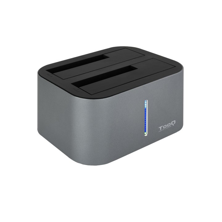 Docking Station Tooq Tqds-802dw 2,5" 3,5" Sata Usb 3.1 Funcion Clonación Gris