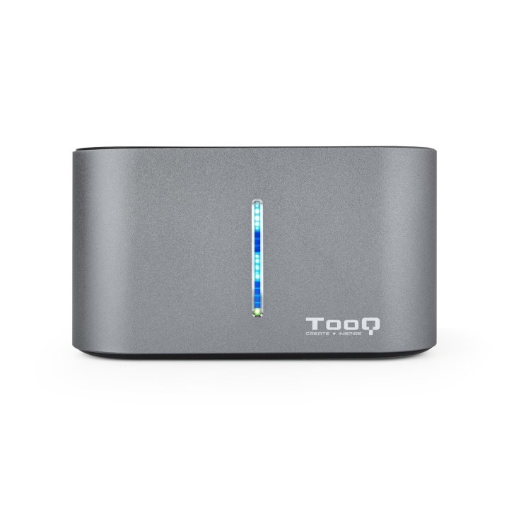 Docking Station Tooq Tqds-802dw 2,5" 3,5" Sata Usb 3.1 Funcion Clonación Gris