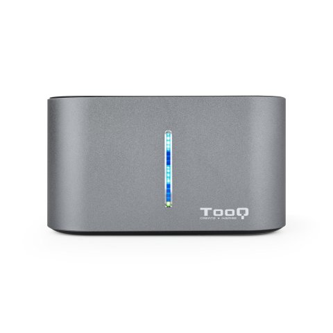 Docking Station Tooq Tqds-802dw 2,5" 3,5" Sata Usb 3.1 Funcion Clonación Gris