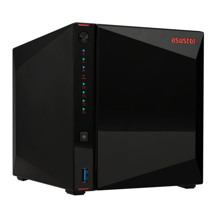 Servidor Nas Asustor Nimbustor 4 Gen2 As5404t 4 Bahias 4xm.2 Nvme Celeron N5105 2.0ghz 4gb Hdmi Rj45 2x2.5gb 3xusb3.2