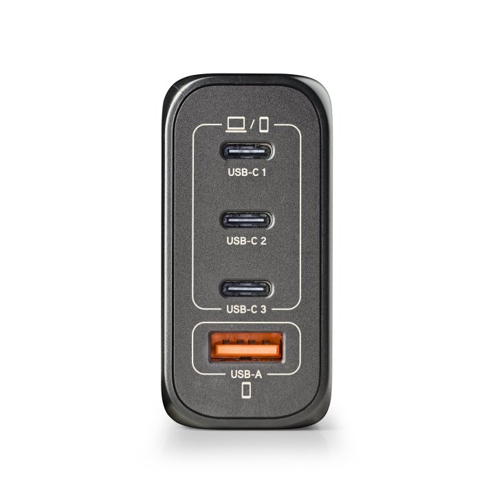 Cargador De Pared Ngs Bud 140w Gan 3xusb-c 1xusb-a