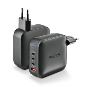 Cargador De Pared Ngs Bud 165w Gan 3xusb-c 1xusb-a 2