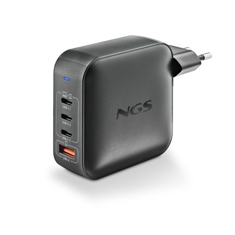Cargador De Pared Ngs Bud 165w Gan 3xusb-c 1xusb-a