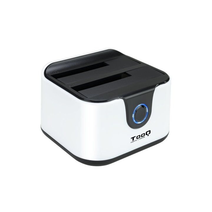 Docking Station Tooq Tqds-802dw 2,5" 3,5" Sata Usb 3.1 Funcion Clonacion Otb Negra-blanca