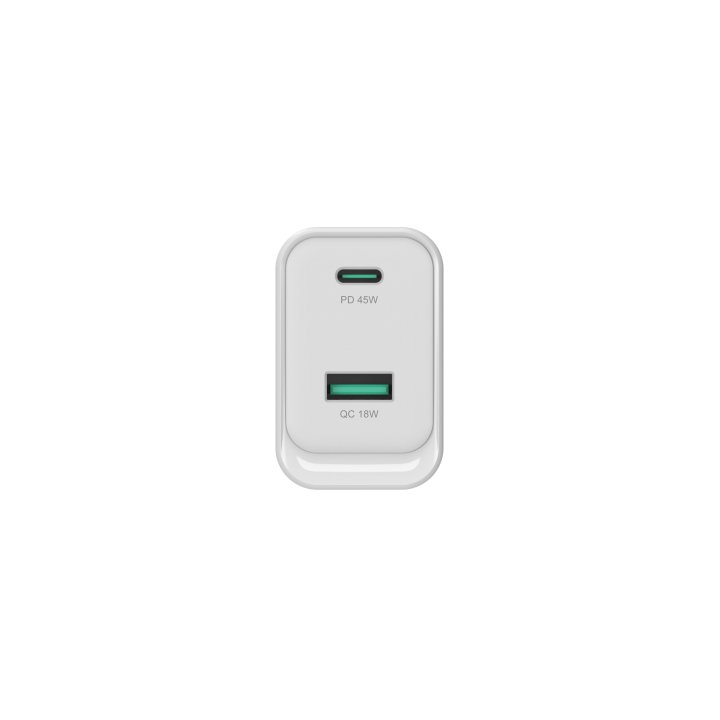 Cargador De Pared Quick Charge 3.0 Pd  Pps 1 Puerto Usb-c 1 Puerto Usb-a Conceptronic Althea 45w 