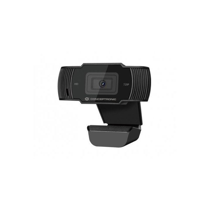 Webcam Hd Conceptronic Amdis 1080p Interpolado Usb 3.6mm 30fps Angulo Vision 68º Microfono Integrado